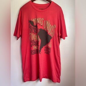 Hybrid Hispanic Heritage month tee red
